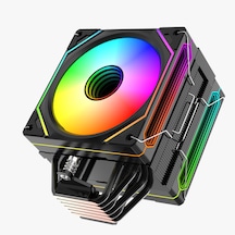 Daryun Dy-500x Isı Göstergeli Ful Argb 2x Fan 6 Bakır Borulu Kule Tipi Hava Soğutucu İşlemci Soğutucusu