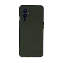 One Plus 9 Kılıf Nano İçi Kadife Silikon - Koyu Yeşil 0.2M-Çok Renkli