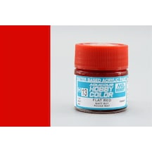 10 Ml. Flat Red Aqueous Serisi Maket Boyası, Mr.hobby H013 Standart