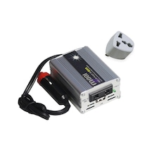 Wezone 12v'den 220v'ye Dönüştürücü, Gümüş, 100w Sürekli Güç, Tam Metal Kasa, Aşırı Yük/kısır Devre Koruma, Usb Çıkışlı Araç İçin Inverter