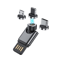 Usb Taşınabilir Manyetik Adaptör, Rastgele Renk Dağıtımı, Model: Veri İşlevi 3'ü 1 Arada