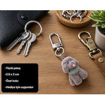 Sevimli Peluş Köpek Charm Anahtarlık Yumuşak Mini Peluş Çanta Süsü Aksesuarı