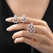Mia Vento Effective Diamond Işıltı Yağmuru Gümüş Mini Set