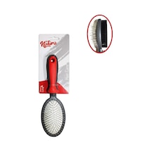 Natura Çift Taraflı Kedi Köpek Fırçası Mk326 Large, Oval, Tüy Düğüm Açıcı, Parlatıcı Fırça