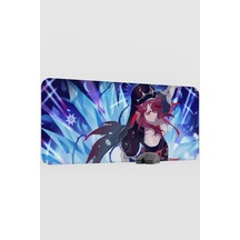 Rosaria Genshin Impact Anime Oyuncu V1 - 90x40 Xxl Gaming Mouse Pad Fare Altlığı