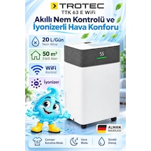Trotec Nem Alma Cihazı Ttk 63 E Wifi Beyaz - Gri