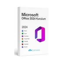 Canvass Office 2024 Kurulum Ve Etkinleştirme Lisansı Hediyeli, Microsoft Office 2024 Professional Plus İçin