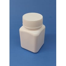 Demethome 50 ML Şişe Kare Numune-İlaç-Tarım-Ecza-Tablet-Hap-Kapsül Plastik Kutu Şişesi Adet Seçenekli