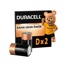 Basıc Alkalin D Pil 2 Li Paket