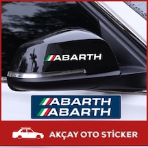 (2 Adet) Abarth Sticker Abarth Yan Ayna Oto Sticker Arma Sticker
