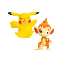 Pokemon Battle 2'li Figür Seti Asorti-3 Pıkachu-chımchar