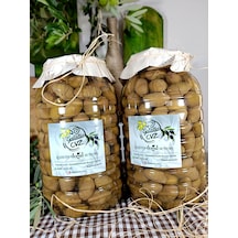 Aydın Yöresi Kalamata Cinsi Sofralık Tatlandırılmış Kırma Yeşil Zeytin 4 KG