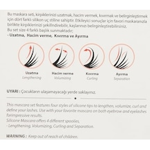 4&apos Lü Silikon Tasarım Maskara Ve Kaş Şekillendirme Fırçası 0