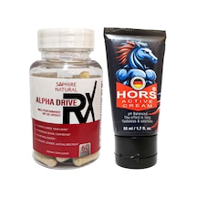 Alpha Drive Rx Erkeklere 60 Lı Soft Jel Formunda Özel Karışım + Hors Active Cream 50 Ml Erkek Katılaştırıcı Krem