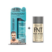 Fontenay Mat Effect Pudra Toz Wax Mavi 20 G + Hair Wax Stick 75 G