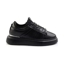 Bambi Siyah Hakiki Deri Erkek Sneaker E01082010403 Siyah