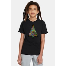 Tshirthane Broadway Christmas Siyah Çocuk Tshirt SIYAH