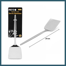 Bezos Krom Kaplama Metal Servis Spatula 27 Cm Ob Çok Renkli