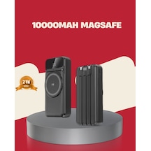 Kablosuz 15w Şarj Destekli 10000 Mah Taşınabilir Powerbank Hızlı Şarj Özellikli Belirtilmemiş