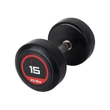 313 Sport 15 Kg Kauçuk Kaplı Profesyonel Olimpik Dumbbell Dambıl