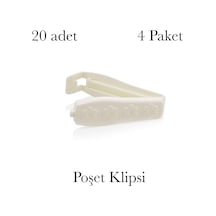 Poşet Klipsi 20 Adet Poşet Klipsi Kahve Bakliyat Atıştırmalık Cips Bisküvi Poşet Klipsi 4 Paket Belirtilmemiş