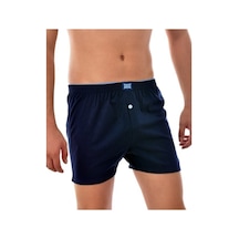 Tutku Penye Düz Düğmeli Erkek Boxer Lacivert 0117 Lacivert