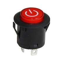 Ic-180e 26mm Yaylı Rocker Buton Işıklı Power Simgeli