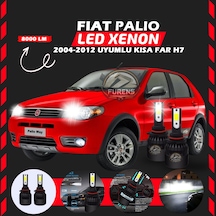 Fiat Palio 2004-2012 Kısa Far Uyumlu Şimşek Etkili Led Xenon Light Series H7