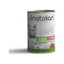 Anatolian Premium Lamb Kuzulu Parça Etli Kedi Konservesi 12 x 400 G