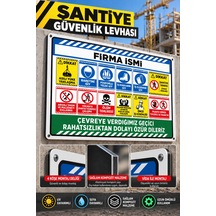 70x100 Cm Şantiye Güvenlik Levhası İş Güvenliği Uyarı Panosu 4 Mm Alüminyum Kompozit Zemin