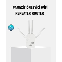 Mey İthalat Antenli Wifi Repeater 300m2 Kapsama Alanı Wpa3 Güvenlikli