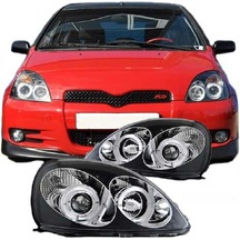 Toyota Yaris 1998-2004 H.b Siyah Angel Eyes Ön Far