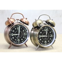 Antik Metal Çalar Saat Model 1 Metalik