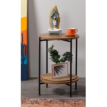 Çift Katlı Sehpa Yuvarlak