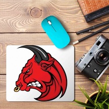 Angry Bull Head Bing Baskılı Mousepad Mouse Pad