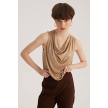 Stella Pulvis Bej Degaje Yaka Bluz Bej Stella Pulvis Bej Degaje Yaka Bluz Bej