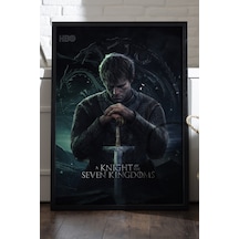 A Knight Of The Seven Kingdoms Ahşap Çerçeveli Poster, Dekoratif Dizi Duvar Tablosu