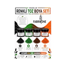 4'lü Set Premium Parafin Soya Wax Toz Mum Boyası Hobi Seti - 5 Cc Siyah, Yeşil, Kahverengi, Turuncu Bkfab4sykht5g Çok Renkli