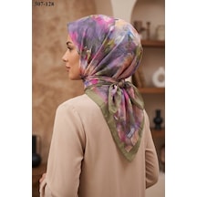 Mismara Mismarascarf Desenli Bambu Kraş Pamuk Eşarp 307-128 Çok Renkli