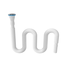 Özbest Körüklü Lavabo Sifonu Uzun 2 Adet Beyaz