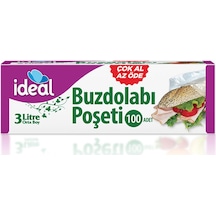4 Adet İdeal Buzdolabı Poşeti Orta Boy 100'lü