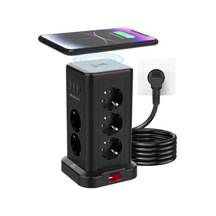 Wp711 Akım Korumalı Priz Kablosuz Şarj İstasyonu 11x Soket 3x Usb 1xtype-c Kablolu Grup Priz Diğer