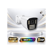 Gece Renkli Gösteren 5mp Ultra Hd 21 Warm Led Güvenlik Kamerası 521w
