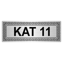 Kat 11 7Cmx20Cm Metal Yönlendirme Levhası Gümüş Renk Metal