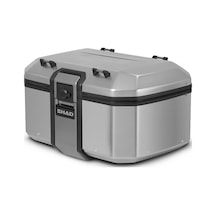 Tr55 Silver Motosiklet Arka Çanta 55 Litre Kapasiteli Top Case Motor Çanta Alüminyum Çok Renkli