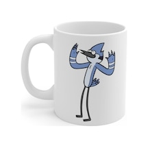 Hobishop 4575 Regular Show Mordecai Baskılı Kupa Bardak Beyaz
