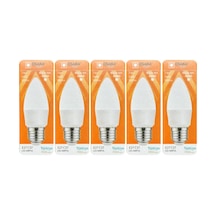 7w 50w 6500k Beyaz Işık E27 Duylu Mum Led Ampul, 5 Adet Diğer