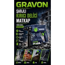 Mur-cell Gravon Şarjlı Kırıcı Delici Matkap Hilti 20v 4ah