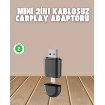 Kablosuz Carplay Adaptörü Usb-a & Type-c Uyumlu Hızlı Bağlantı Cihazı Mh-hs9444-4736