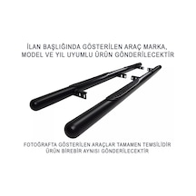 Connect 2014-2020 Uyumlu Krom Ø70 Yan Basamak Tubular C Modeli Siyah